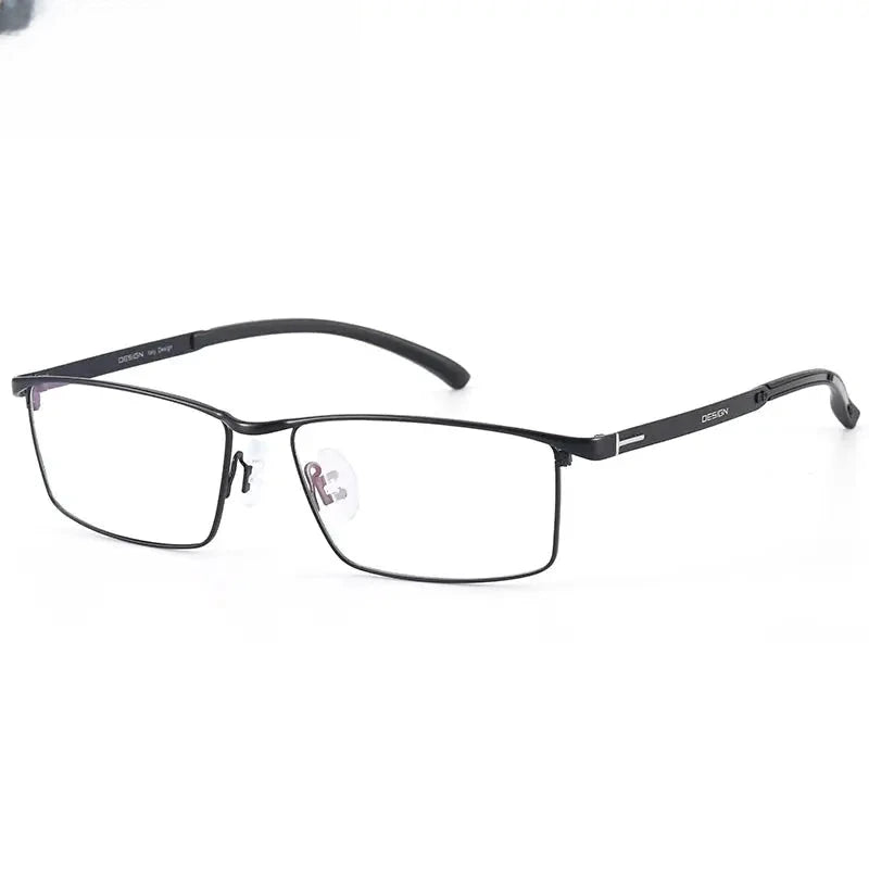 Men's Browline Full Rim Alloy Prescription Glasses 29318 — view 4 | Rx Spectacle