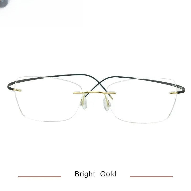Unisex Square Rimless Prescription Glasses Kr6015 — view 7 | Rx Spectacle