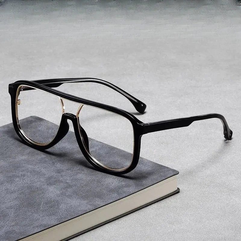 Unisex Square Full Rim Alloy Double Bridge Prescription Glasses 2230 — view 1 | Rx Spectacle