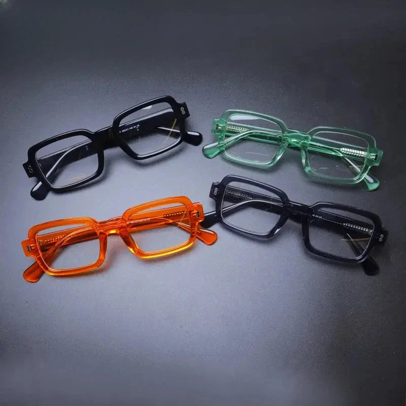 Unisex Square Full Rim Acetate Prescription Glasses Gxyj-1179 — view 3 | Rx Spectacle