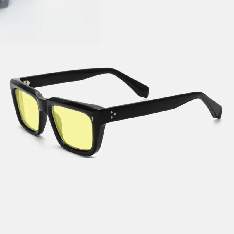 Unisex Square Full Rim Acetate Prescription Glasses Mo13 — view 6 | Rx Spectacle