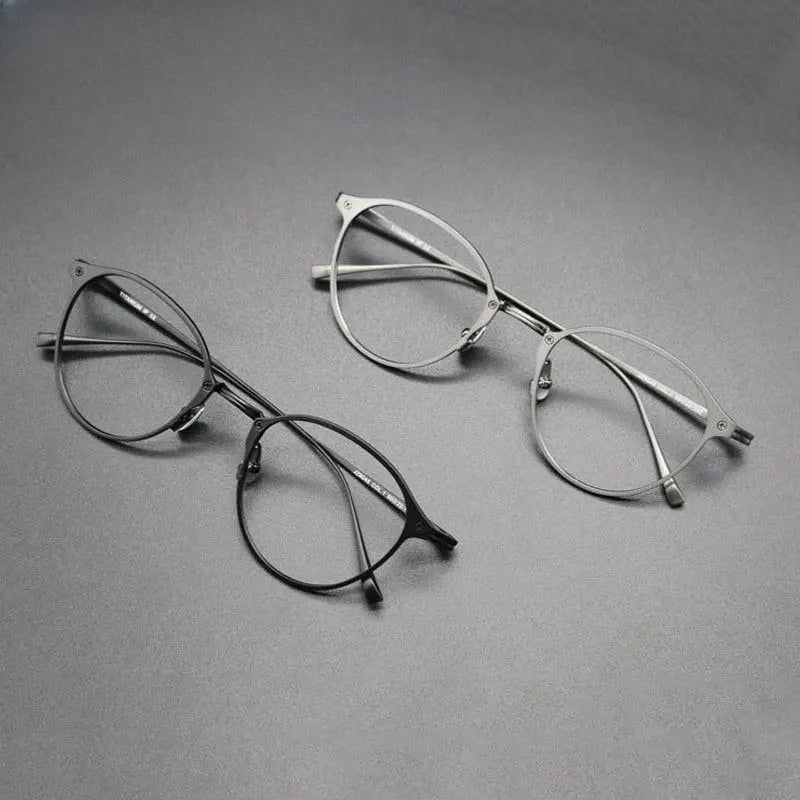 Unisex Square Full Rim Titanium Prescription Glasses Gxyj574 — view 7 | Rx Spectacle