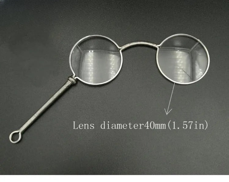 Unisex Round Full Rim Alloy Reading Glasses Y045 — view 4 | Rx Spectacle