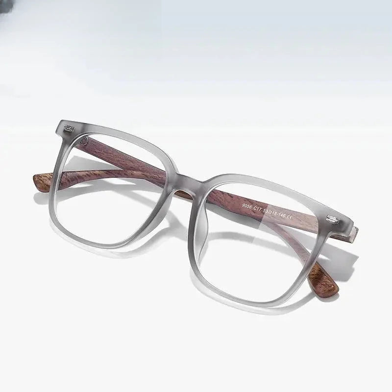 Unisex Square Full Rim Titanium Prescription Glasses 9056 — view 1 | Rx Spectacle