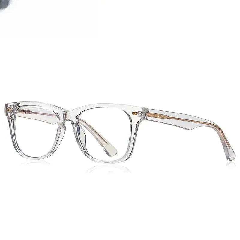 Unisex Square Full Rim Titanium Prescription Glasses 820215 — view 8 | Rx Spectacle