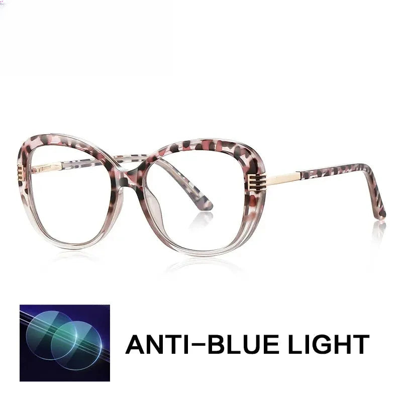 Women's Oval Full Rim Titanium Reading Glasses Gxyj2265 — view 3 | Rx Spectacle