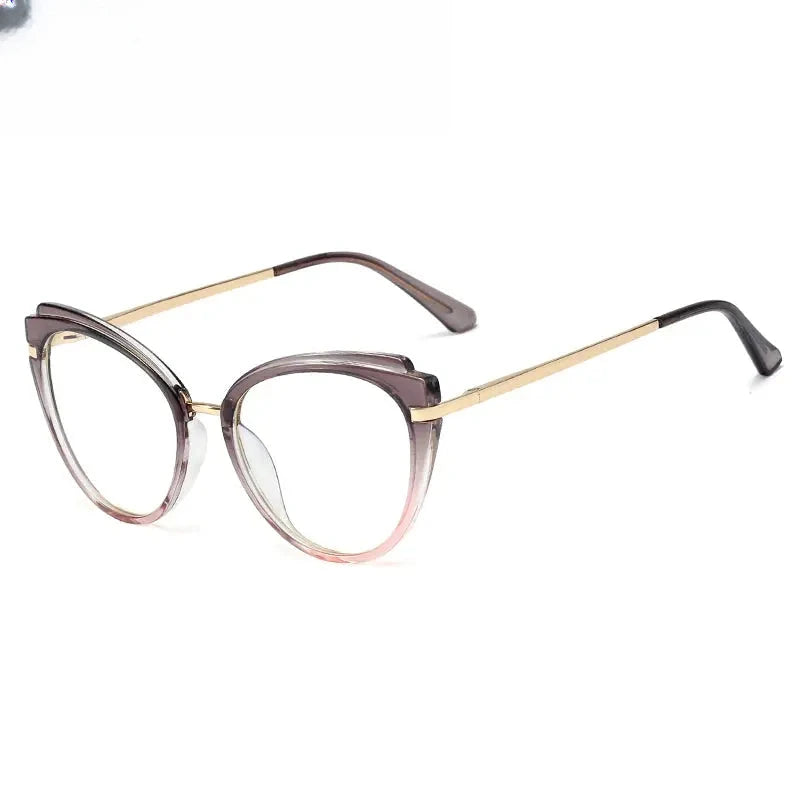Women's Oval Full Rim TR90 Prescription Glasses 95284 — view 1 | Rx Spectacle