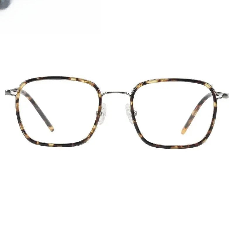 Men's Square Full Rim Titanium Prescription Glasses Kr16044 — view 3 | Rx Spectacle