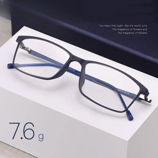 Men's Square Full Rim TR90 Prescription Glasses E0207 — view 1 | Rx Spectacle