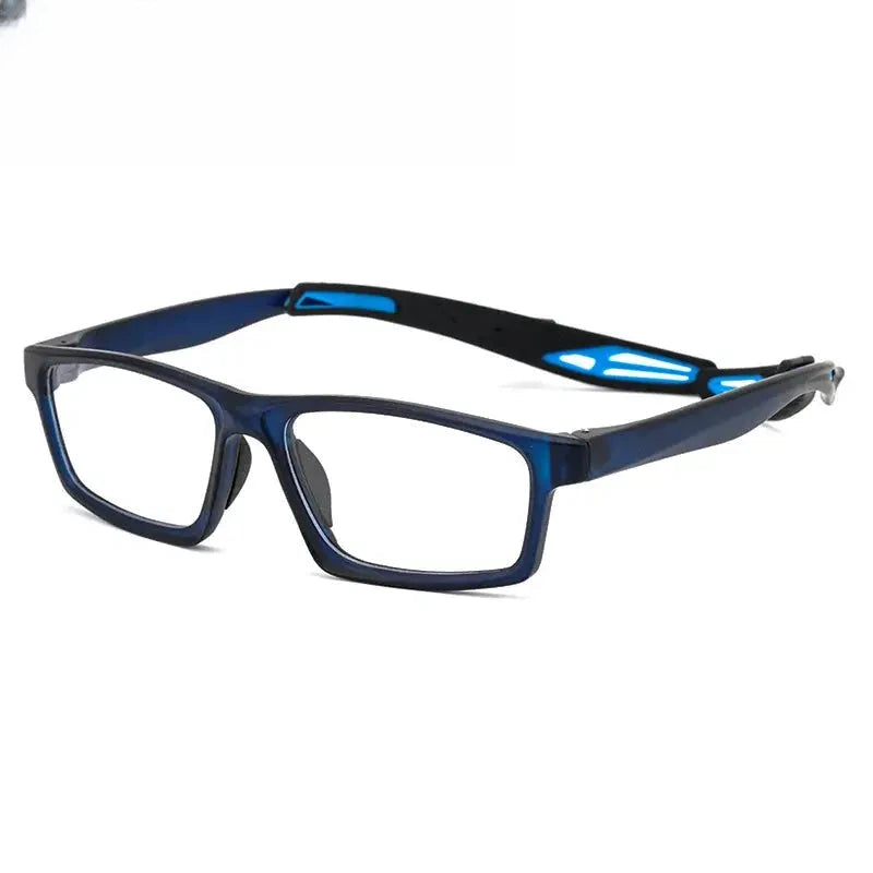Unisex Square Full Rim Ultem Sports Glasses Z121219 — view 1 | Rx Spectacle