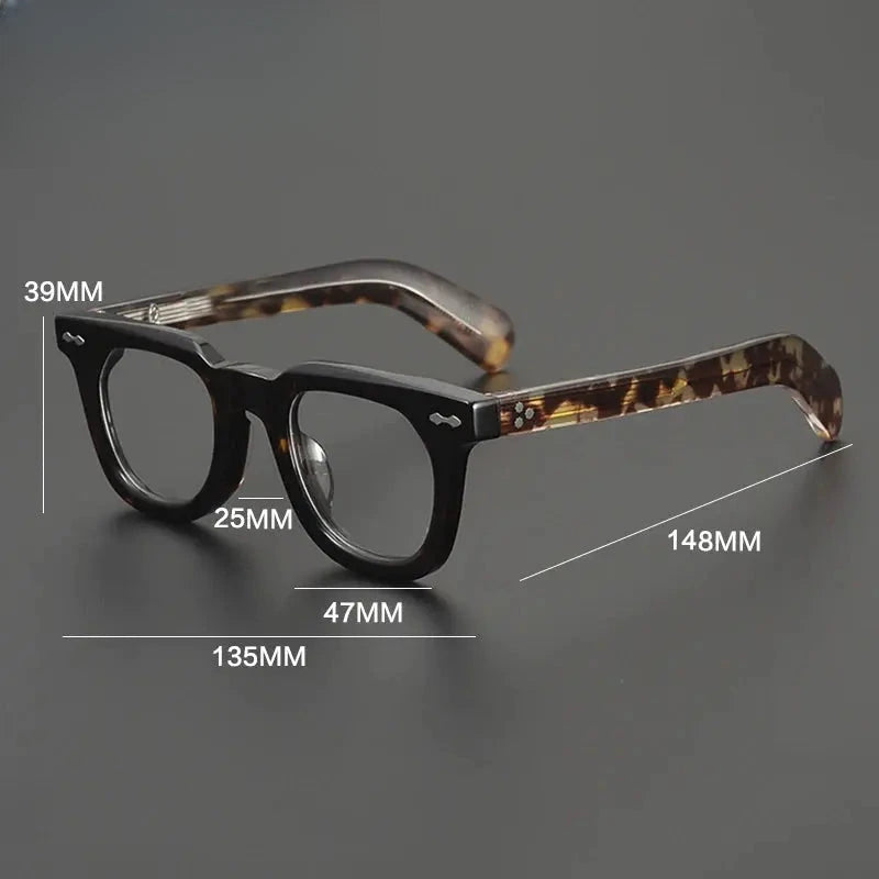 Women's Square Full Rim Acetate Prescription Glasses 679229 — view 2 | Rx Spectacle
