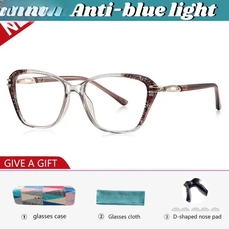 Women's Polygon Full Rim TR90 Reading Glasses 77237 — view 6 | Rx Spectacle