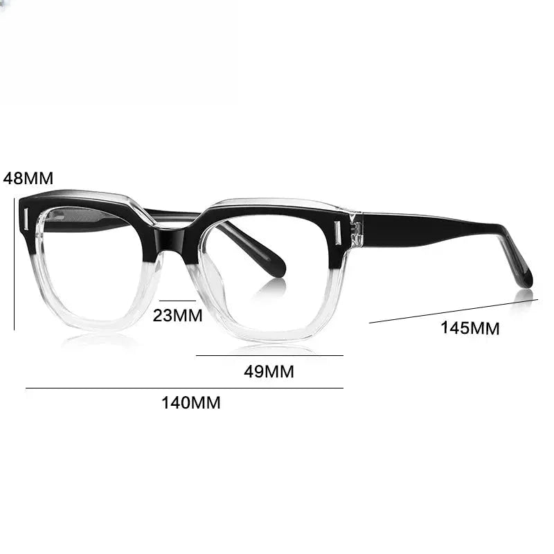 Unisex Polygon Full Rim Titanium Reading Glasses Gxyj9009 — view 2 | Rx Spectacle