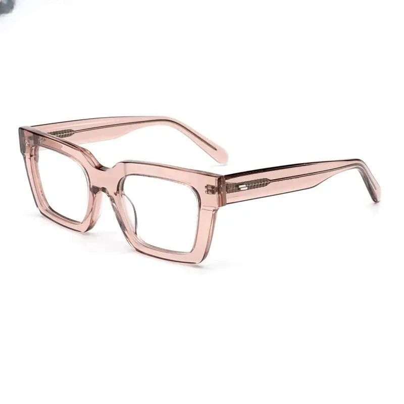 Unisex Square Full Rim Acetate Prescription Glasses Gxyj-1181 — view 7 | Rx Spectacle