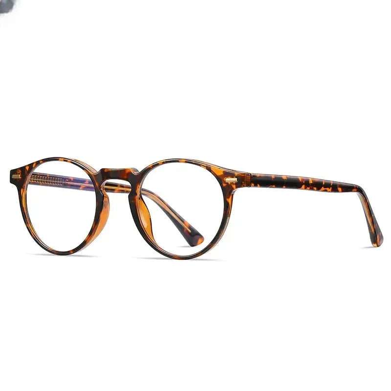 Women's Round Full Rim Titanium Reading Glasses 2083 — view 10 | Rx Spectacle