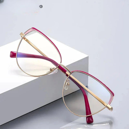 Unisex Square Full Rim Stainless Steel Reading Glasses 3105 — view 1 | Rx Spectacle