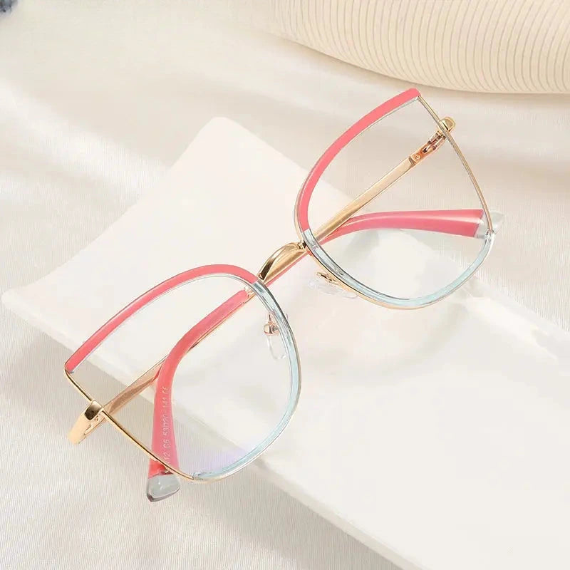Women's Cat Eye Full Rim TR90 Prescription Glasses 82112 — view 1 | Rx Spectacle