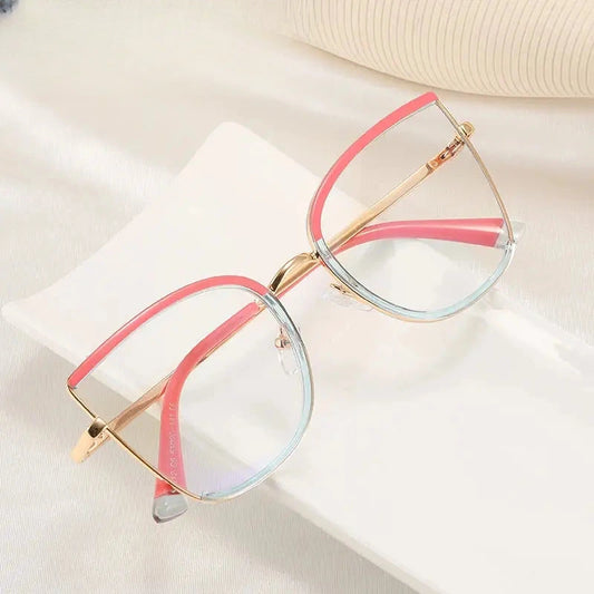 Women's Cat Eye Full Rim TR90 Prescription Glasses 82112 — view 1 | Rx Spectacle