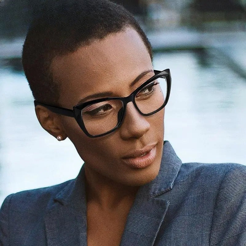 Women's Cat Eye Full Rim Acetate Prescription Glasses 2002 — view 2 | Rx Spectacle