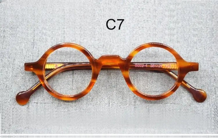 Unisex Round Full Rim Acetate Reading Glasses Y031 — view 9 | Rx Spectacle