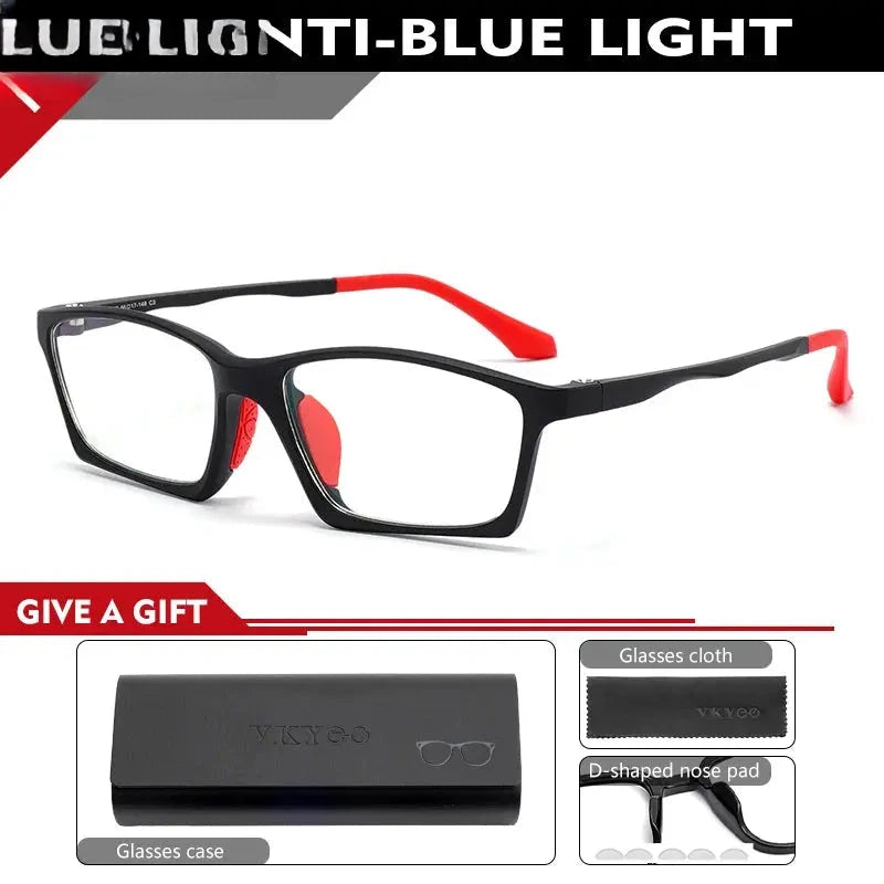 Men's Square Full Rim TR90 Reading Glasses 626600 — view 6 | Rx Spectacle