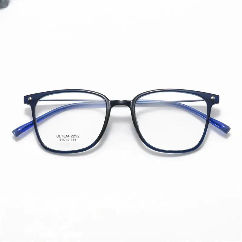 Women's Square Full Rim Alloy Prescription Glasses 32252 — view 4 | Rx Spectacle