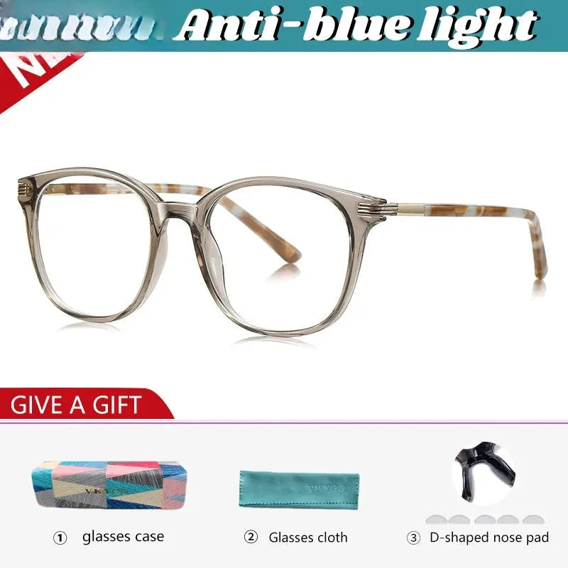Unisex Round Full Rim TR90 Reading Glasses 77216 — view 5 | Rx Spectacle
