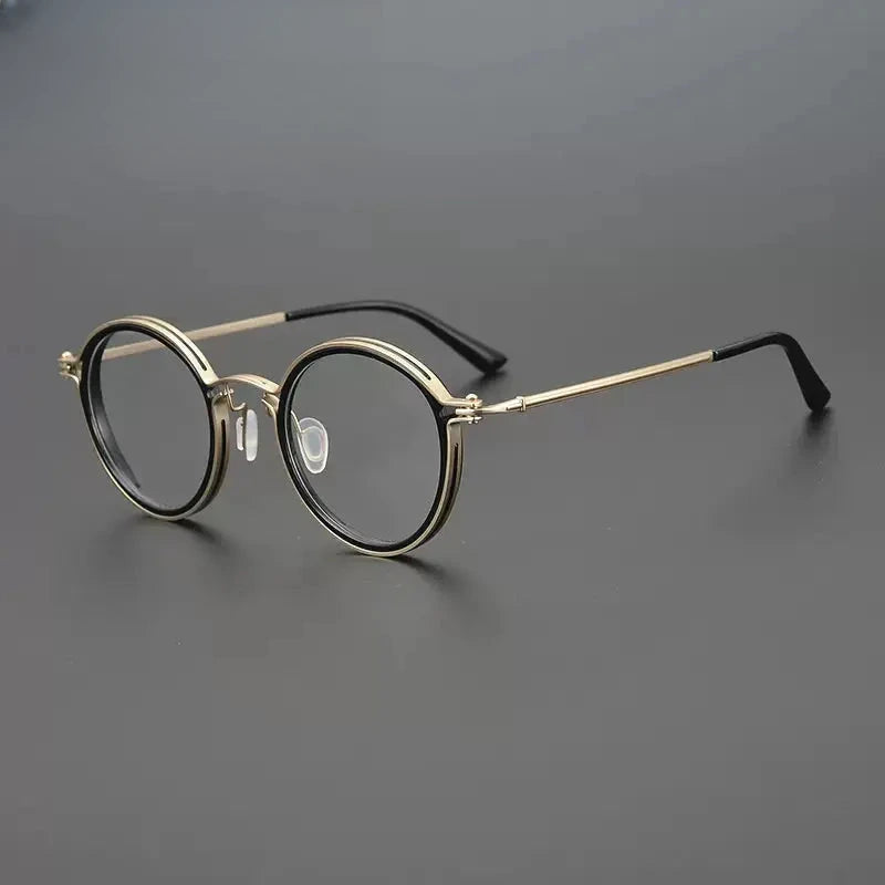 Unisex Round Full Rim Acetate Prescription Glasses Gxyj1196 — view 12 | Rx Spectacle