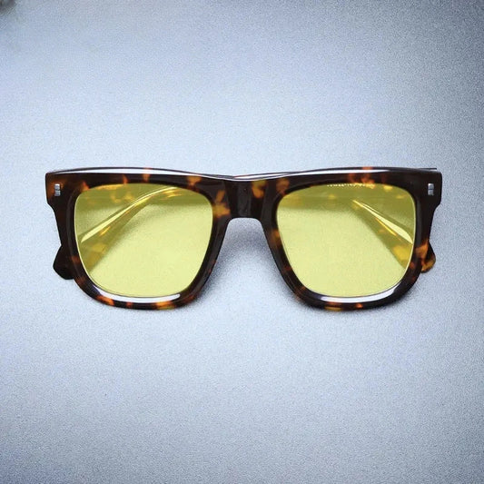 Unisex Square Full Rim Acetate Oversized Prescription Glasses M007 — view 1 | Rx Spectacle