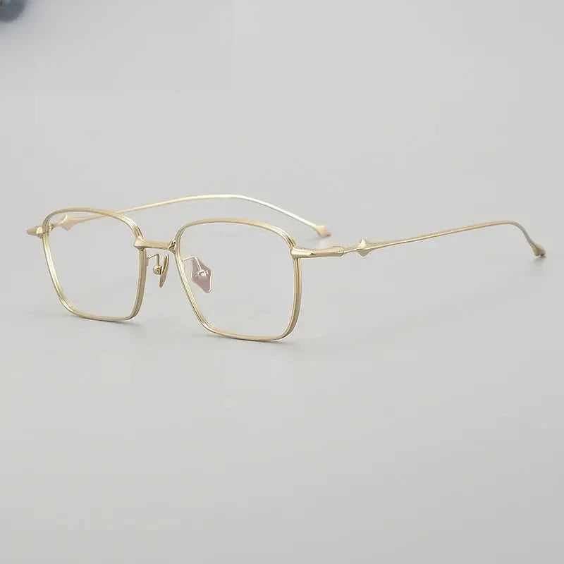 Men's Polygon Full Rim Titanium Prescription Glasses 671436 — view 3 | Rx Spectacle