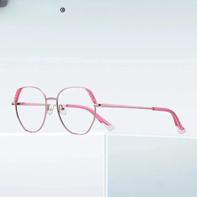 Unisex Polygon Full Rim Alloy Reading Glasses 3015 — view 2 | Rx Spectacle