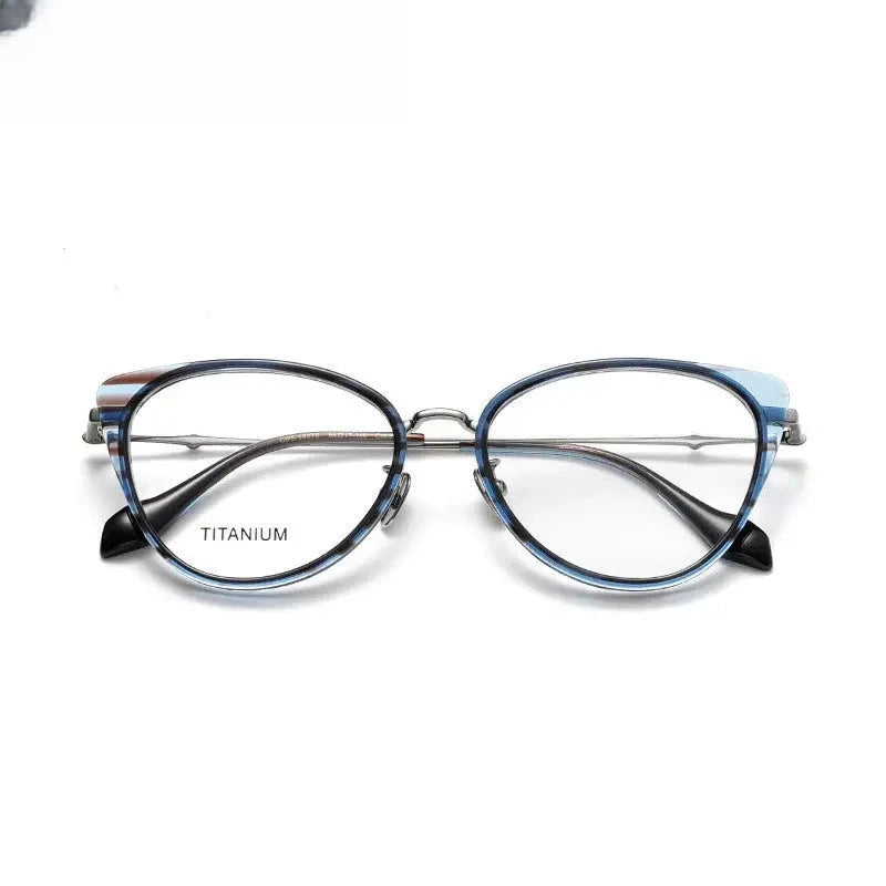 Women's Cat Eye Full Rim Acetate Prescription Glasses 66024 — view 3 | Rx Spectacle