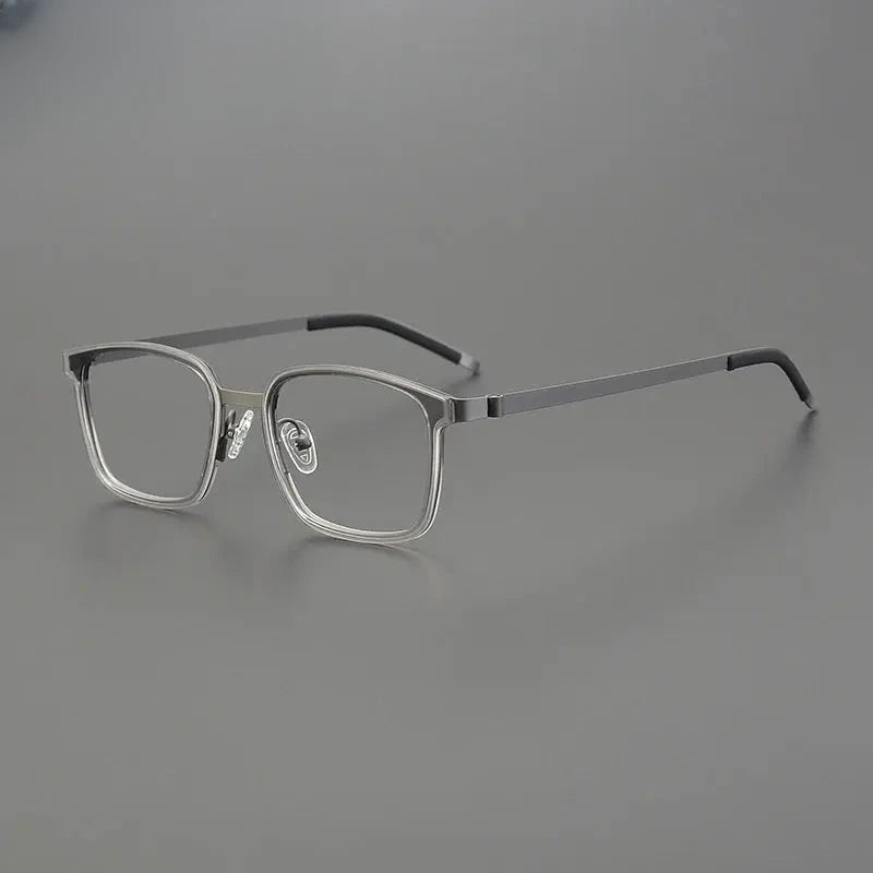 Unisex Square Full Rim Acetate Prescription Glasses Gxyj1224 — view 4 | Rx Spectacle