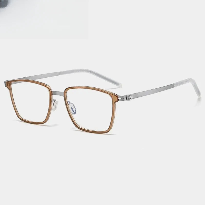 Unisex Square Full Rim Alloy Prescription Glasses Gxyj--1182 — view 6 | Rx Spectacle