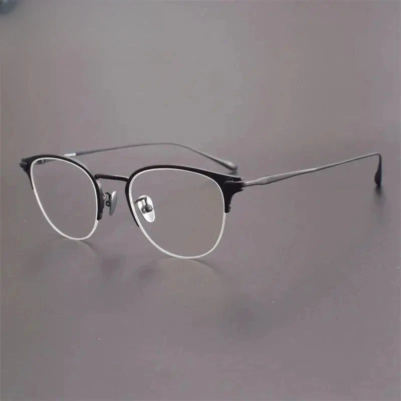 Unisex Oval Full Rim Titanium Prescription Glasses 2625 — view 3 | Rx Spectacle