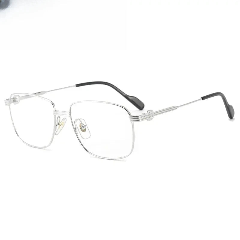 Women's Square Full Rim Titanium Prescription Glasses 880294 — view 4 | Rx Spectacle
