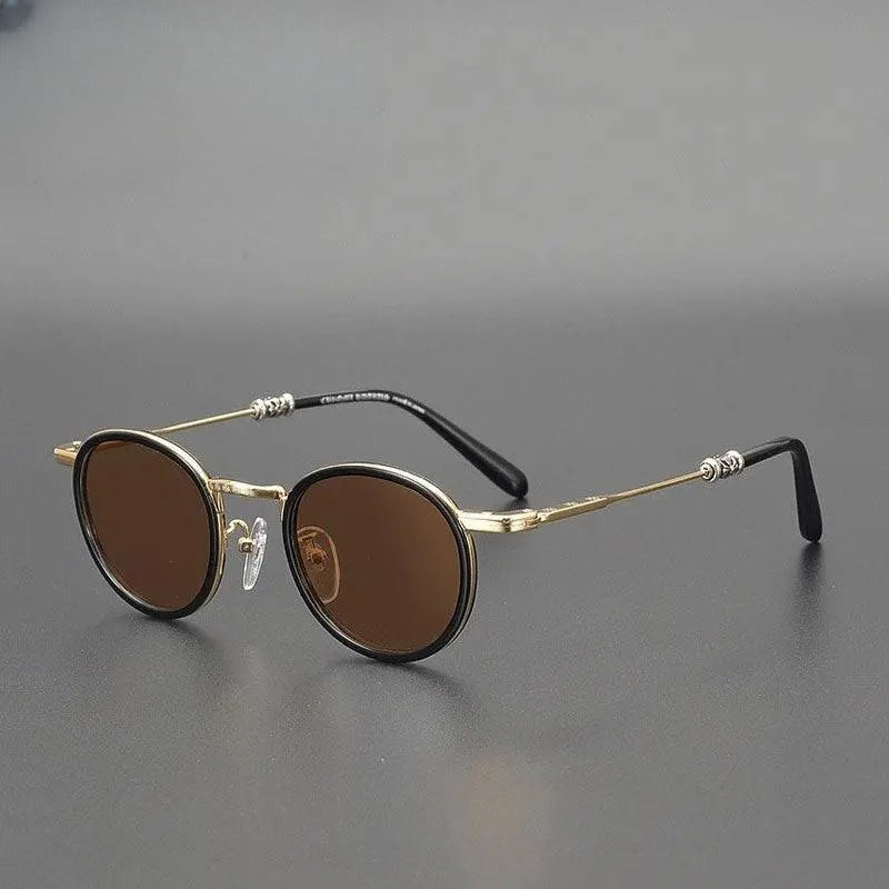 Men's Round Full Rim Acetate Prescription Glasses — view 9 | Rx Spectacle