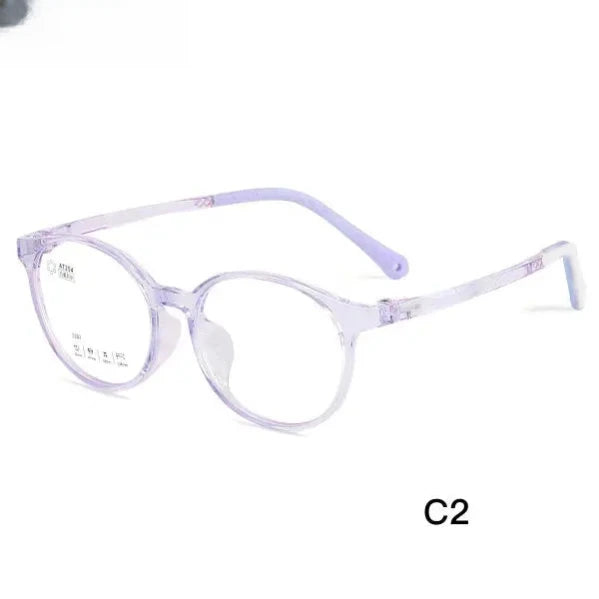 Unisex Round Full Rim Titanium Prescription Glasses 42207 — view 6 | Rx Spectacle