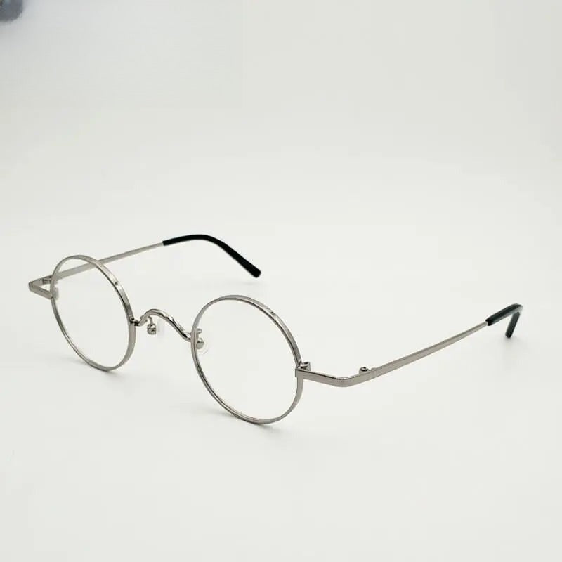 Unisex Round Full Rim Alloy Prescription Glasses 811008 — view 10 | Rx Spectacle