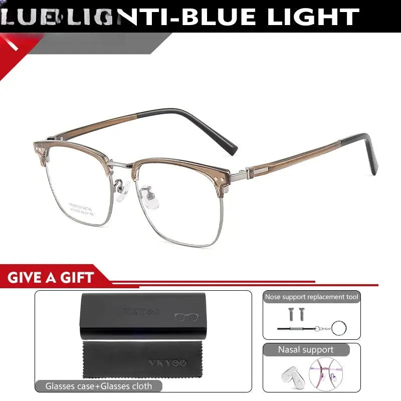 Unisex Square Full Rim Acetate Reading Glasses 8012 — view 3 | Rx Spectacle