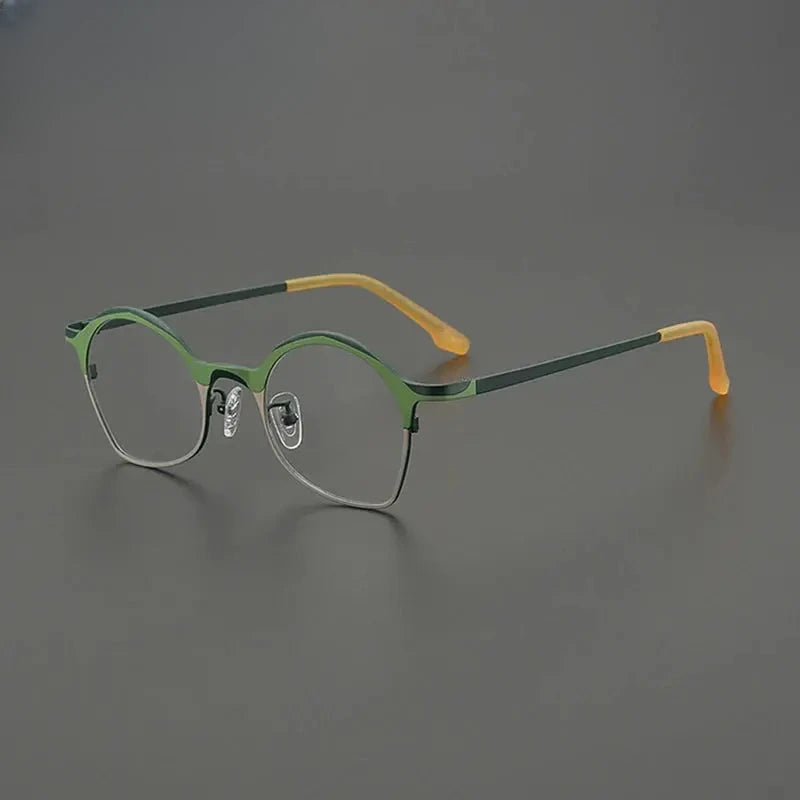 Women's Oval Full Rim Titanium Prescription Glasses G85847 — view 4 | Rx Spectacle