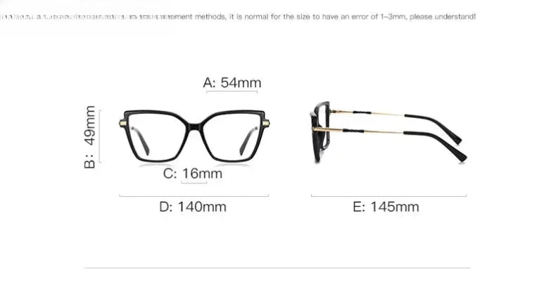 Women's Cat Eye Full Rim TR90 Reading Glasses 2208 — view 14 | Rx Spectacle