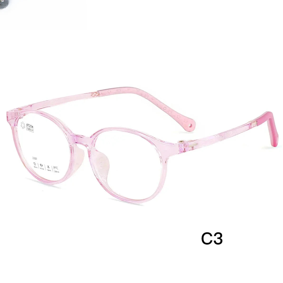 Unisex Round Full Rim Titanium Prescription Glasses 42207 — view 7 | Rx Spectacle