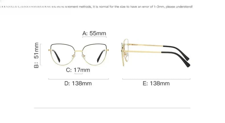 Unisex Cat Eye Full Rim Titanium Reading Glasses 3081 — view 14 | Rx Spectacle