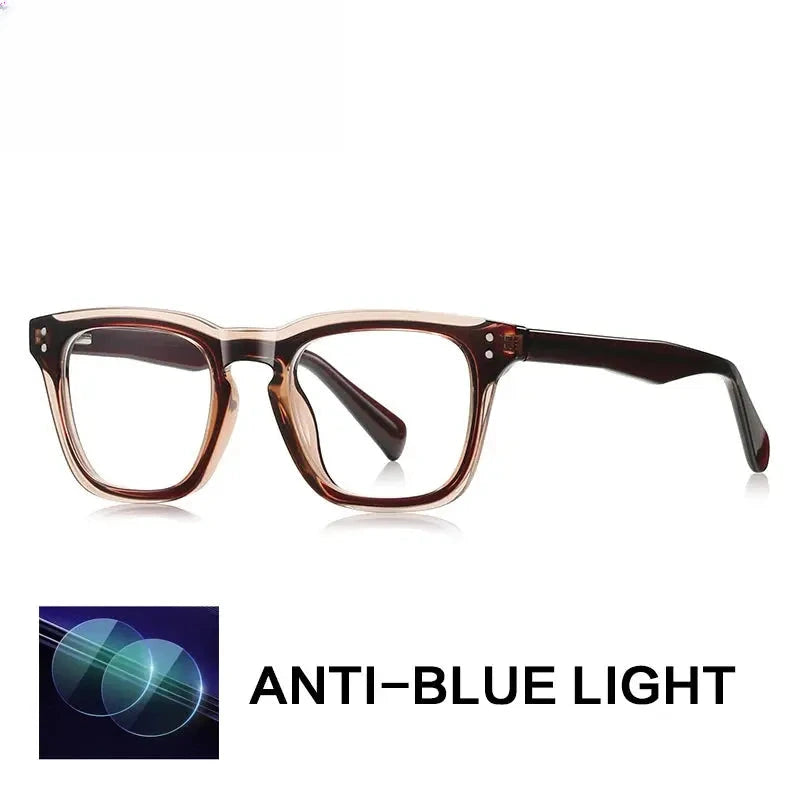 Unisex Square Full Rim Titanium Reading Glasses Gxyj9022 — view 6 | Rx Spectacle