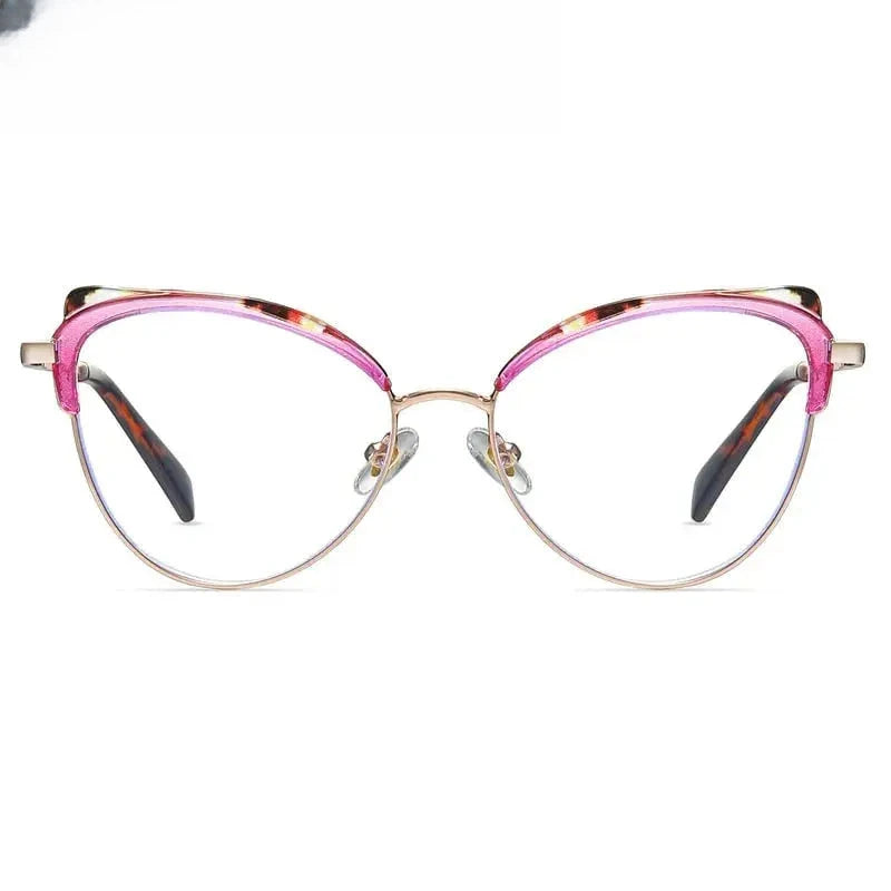 Women's Cat Eye Full Rim TR90 Prescription Glasses 87324 — view 1 | Rx Spectacle