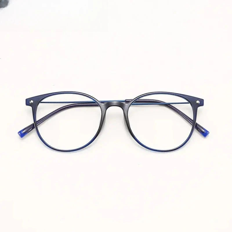 Women's Round Full Rim Alloy Prescription Glasses 32149 — view 7 | Rx Spectacle