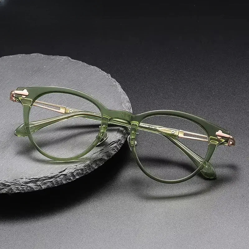 Unisex Square Full Rim Titanium Prescription Glasses 811432 — view 1 | Rx Spectacle