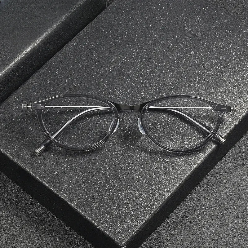 Unisex Square Full Rim Titanium Prescription Glasses 202516 — view 1 | Rx Spectacle