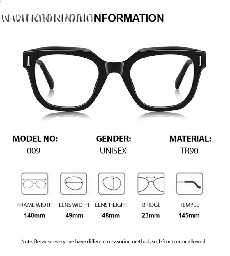 Unisex Round Full Rim Titanium Prescription Glasses 54009 — view 2 | Rx Spectacle